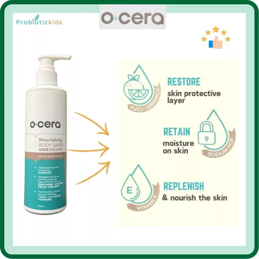 Ocera Nourishing Body Wash | For Dry & Sensitive Skin (250ml)