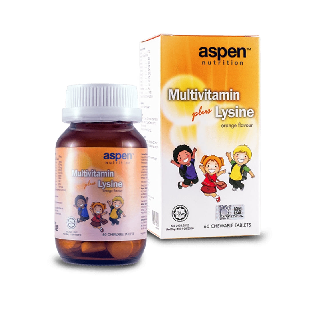 Multivitamin aspen ditambah lisin (60s)