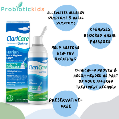 Claricare Nasal Kid/Adult Spray (100ml) [EXP: 11/25]