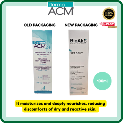 BioAkE Xerophy anti-scratching cream 100ml/Dermo ACM 24 (100ml) [EXP:05/2029] |Eczema|Face|Body