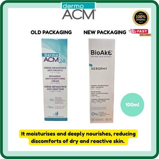 BioAkE Xerophy anti-scratching cream 100ml/Dermo ACM 24 (100ml) [EXP:05/2029] |Eczema|Face|Body
