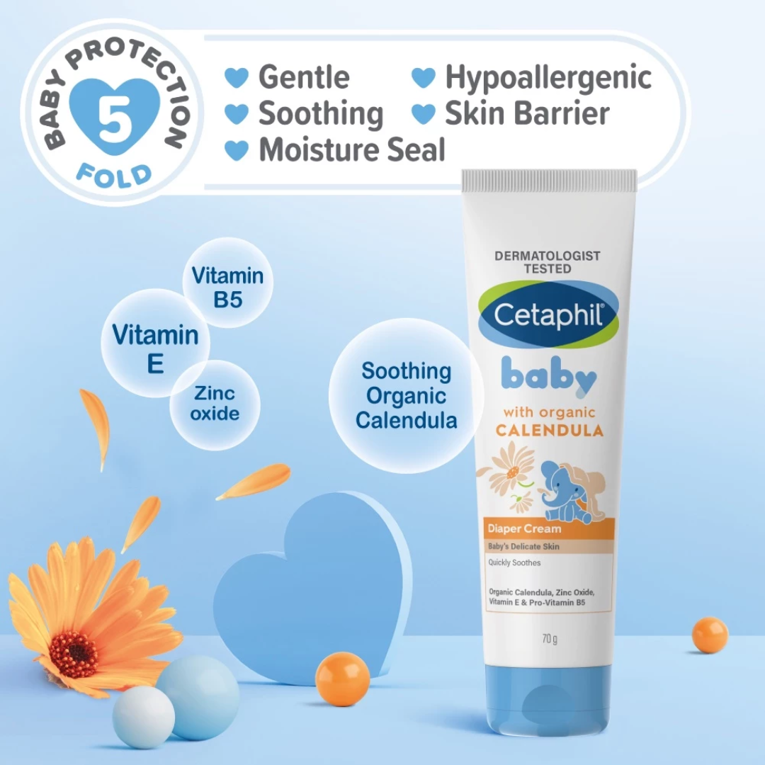 Cetaphil Baby Diaper Cream ORGANIC CALENDULA | 70g