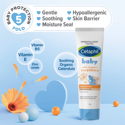 Cetaphil Baby Diaper Cream ORGANIC CALENDULA | 70g