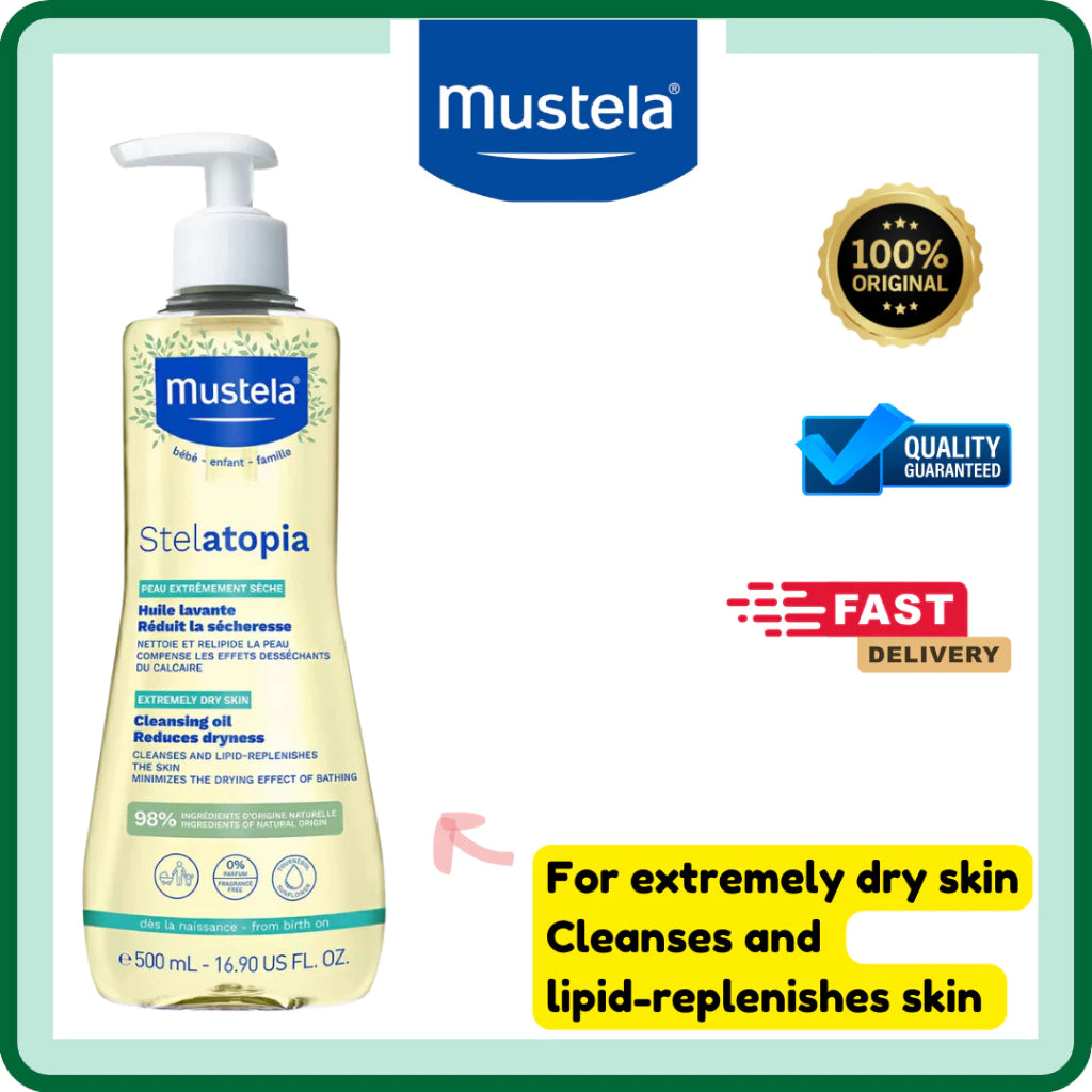 Mustela Stelatopia Cleansing Oil (Reduce dryness) | 500ml