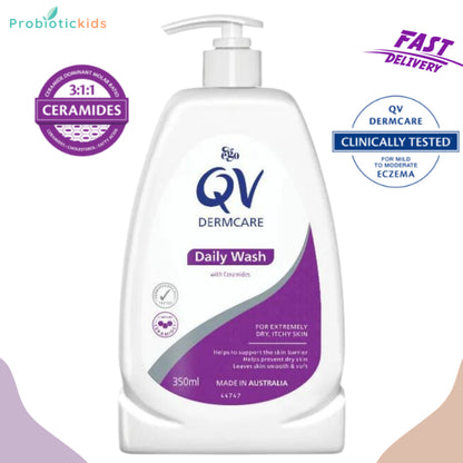 QV Dermcare Daily Wash With Ceramides 350ml [EXP: 07/2026]