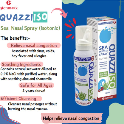 Quazzi Iso Isotonic Sea Water Nasal Spray | 100ml