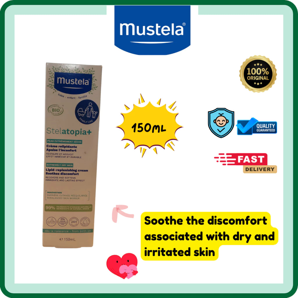 MUSTELA Stelatopia+ Lipid-Replenishing Cream 150ml/300ml