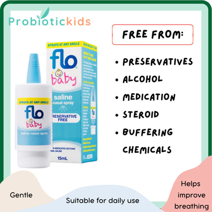 FLO Baby Saline Spray (15ml) [EXP: 05/27]