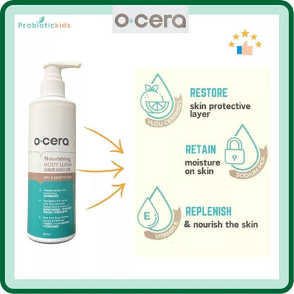 Ocera Nourishing Body Wash | For Dry & Sensitive Skin  (250ml)