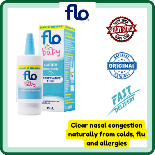 FLO Baby Saline Spray (15ml) [EXP: 05/27]