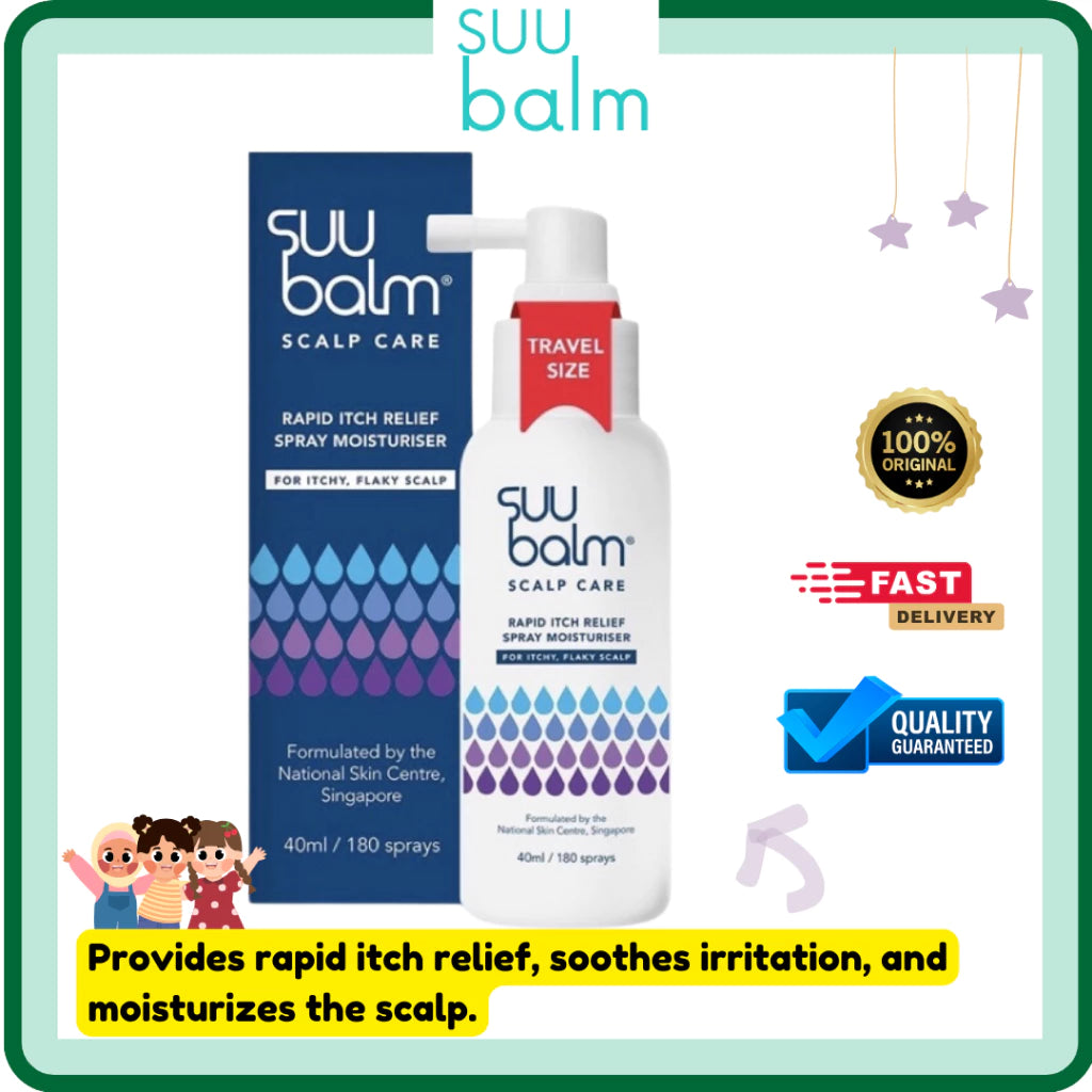 Suu Balm Scalp Care Rapid Itch Relief Spray Moisturizer | 40 ml / 180 sprays