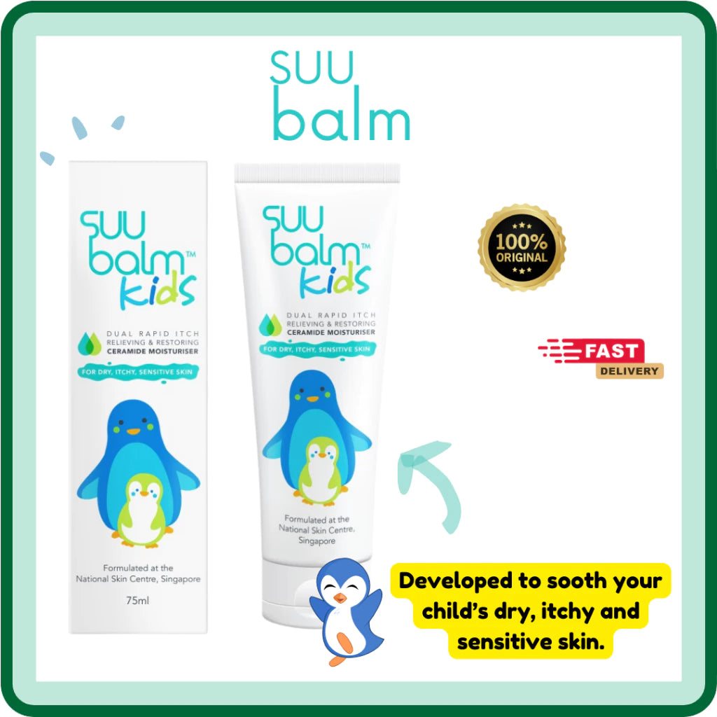 Suu Balm Kids Dual Rapid Itch Relieving & Restoring Ceramide Moisturizer 75 ml