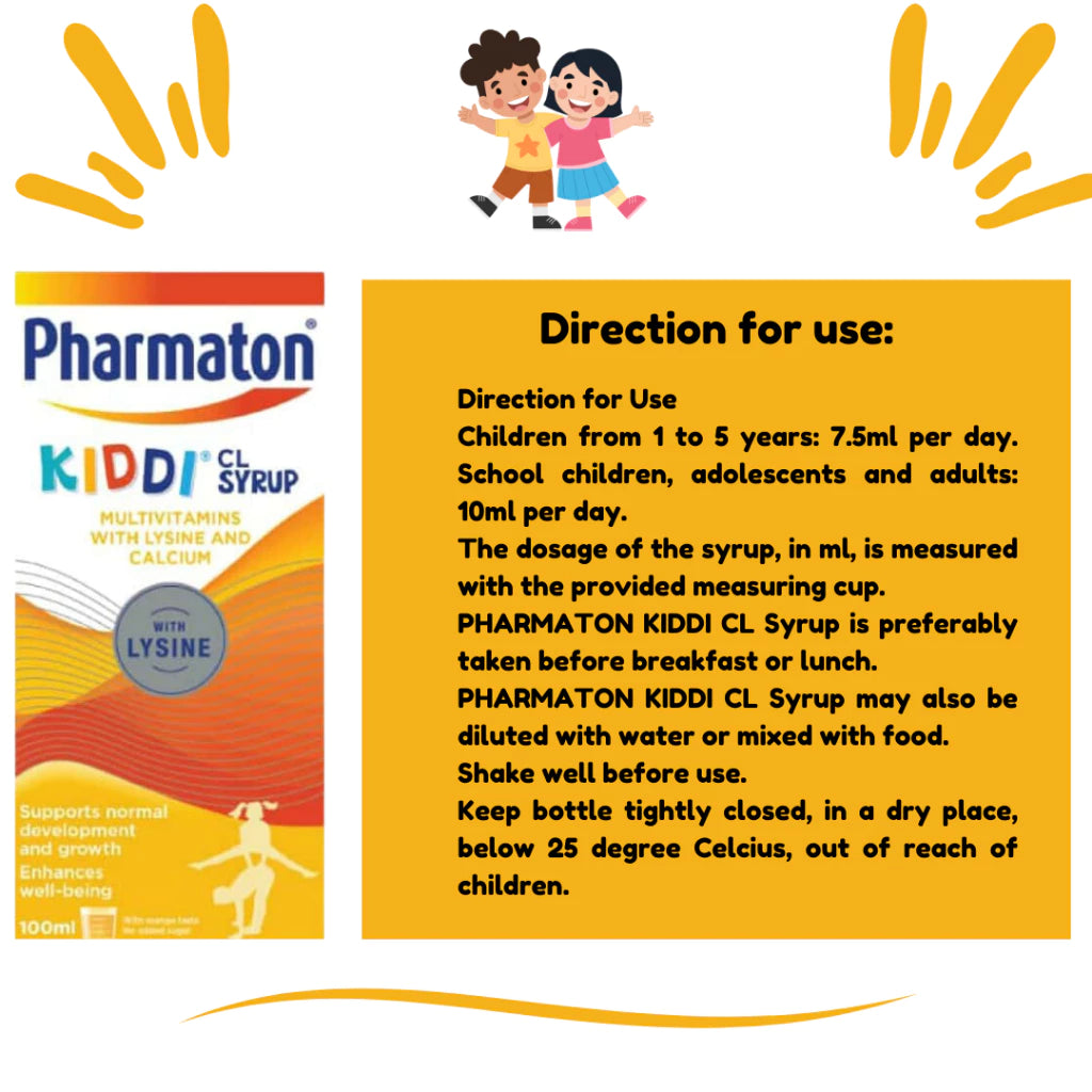 Pharmaton Kiddi CL Syrup | 100ML