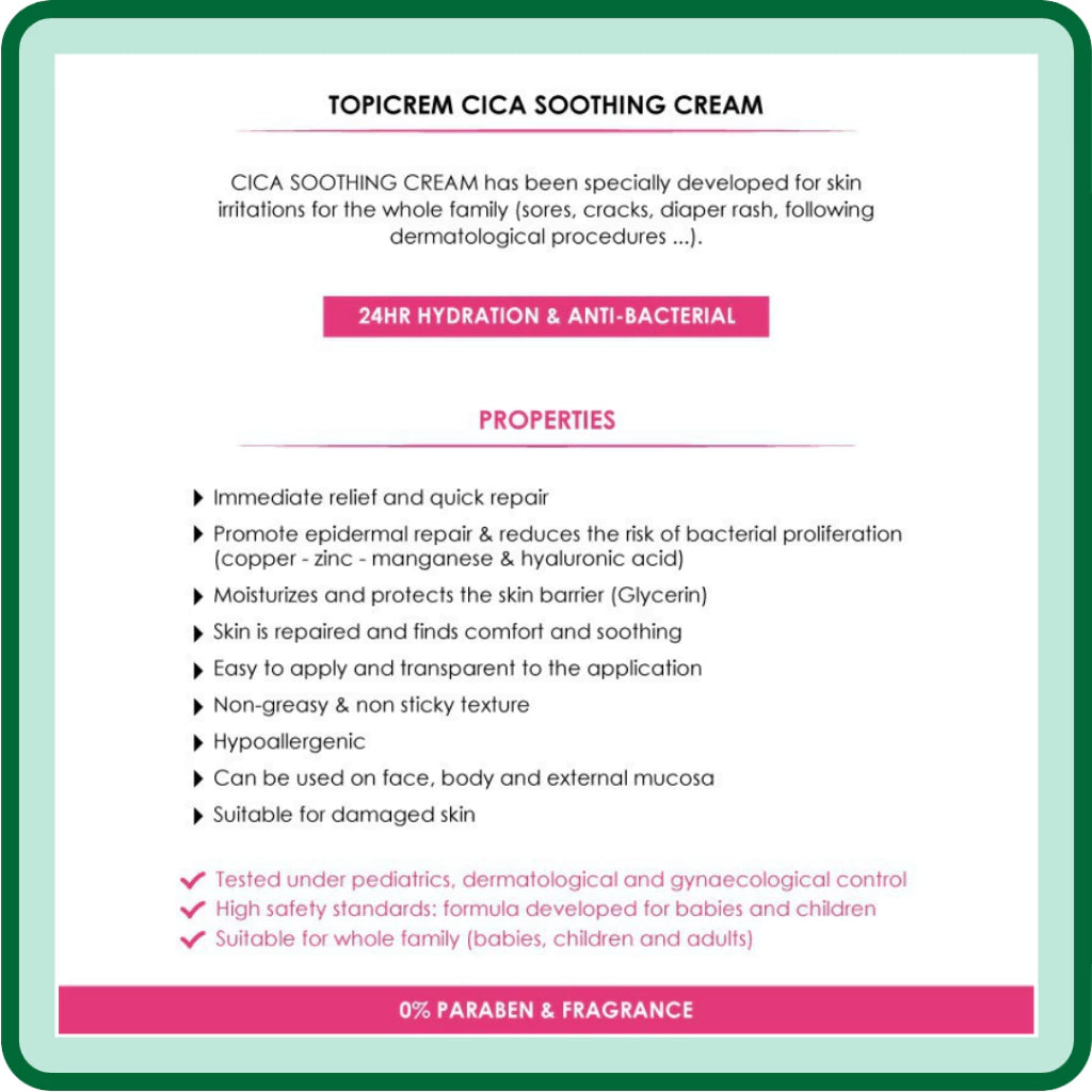 Topicrem cica soothing cream (40ml)
