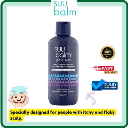 Suu Balm Scalp Care Gentle Moisturizing Anti Dandruff Shampoo (For itchy, dry, flaky scalp) | 230ml