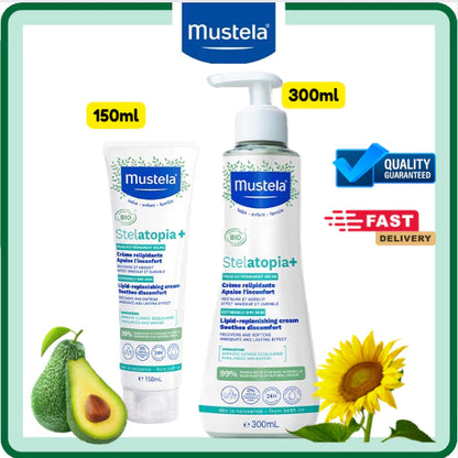 MUSTELA Stelatopia+ Lipid-Replenishing Cream 150ml/300ml