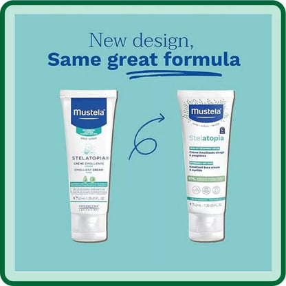 MUSTELA Stelatopia Emollient Face Cream and Eyelids (40ML / 1.35fl.oz)