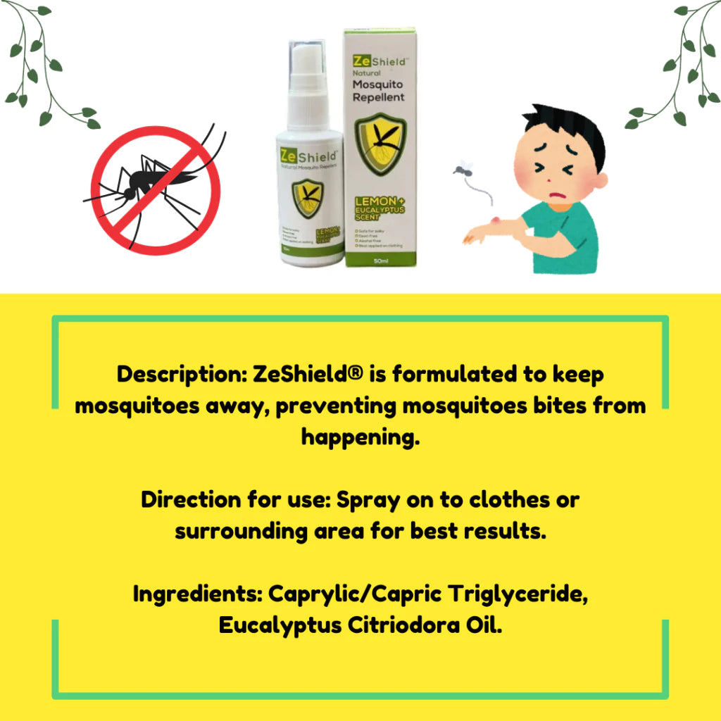 ZeShield Natural | Mosquito Repellent | 50ML