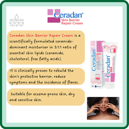 CERADAN Skin Barrier Repair Cream Range 80G