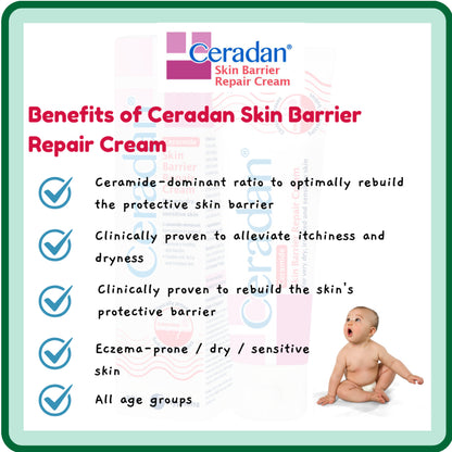 CERADAN Skin Barrier Repair Cream Range 80G